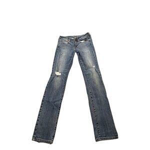 American Eagle Outfitters Womens Sz 6 Skinny Stretch Jeans Medium Wash W28 L29.5